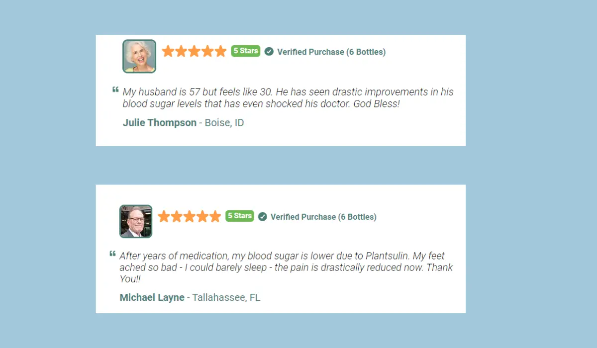 Plantsulin Customer Reviews
