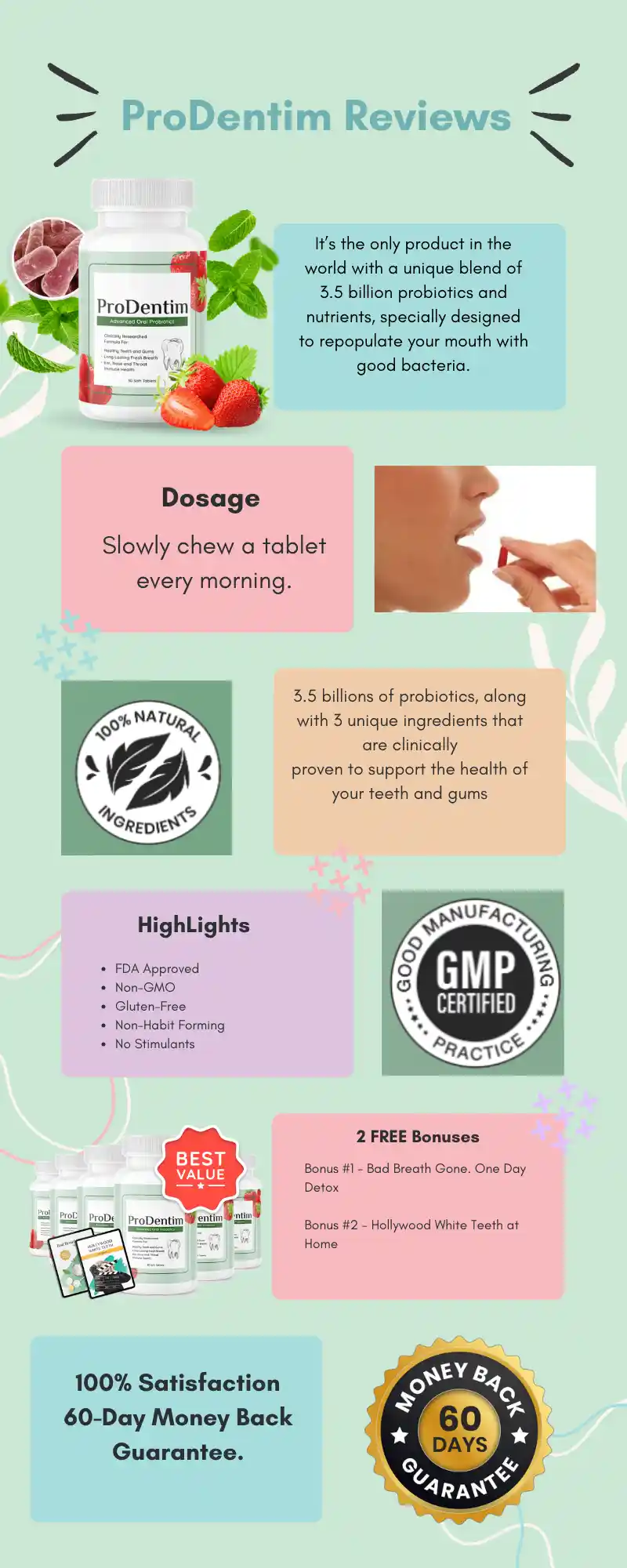 ProDentim Dosage Instructions